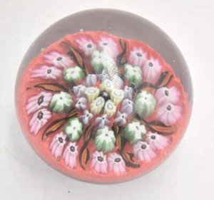Vintage Vasart Millefiori and Radial Twist Canes Paperweight – Art Glass - Picture 1 of 24