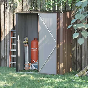Outsunny Outdoor Garden Shed Steel Lockable Door Tool Bike Equipment Storage - Picture 1 of 7