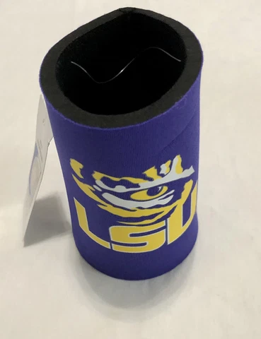 LSU Tigers Can Coolers "Eye of The Tiger" Collegiate Licensed Product Neoprene Cover
