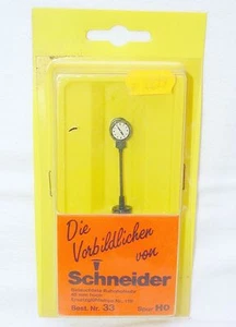Schneider HO 1:87 RAILWAY STATION CLOCK Lighted! 45mm Electric Operated #33 MIB! - Picture 1 of 1