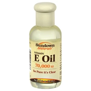 (x6 Bottles) Sundown Naturals Vitamin E Oil 70000 iu 2.5oz For Skin Lotion Body - Picture 1 of 1