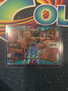2021 Panini Select UFC CIRYL GANE RC ROOKIE TRI-COLOR PRIZM Premier Level No 180