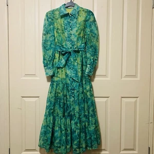 Foreva Young Floral Dress Long Sleeves Womens Size Medium RRP$304 - Picture 1 of 19