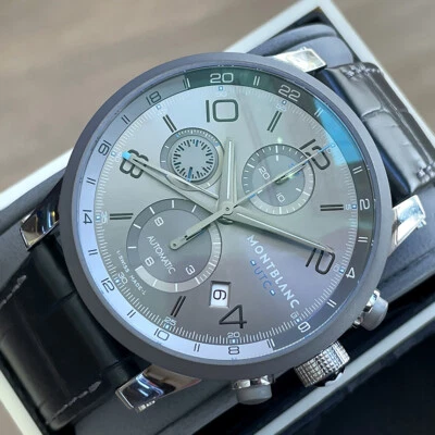 Montblanc Time-Walker Cronógrafo Suizo Automático Bisel Titanio GMT UTC 107339 Foto 1 de 4