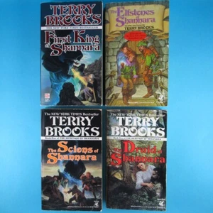 Terry Brooks Author Mixed Lot of 4 Paperback Books Shannara Fantasy Del Rey - Foto 1 di 24
