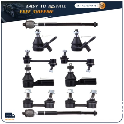 10X Front Rear Sway Bars Ball Joints Tie Rods For Toyota Corolla 1993-2001 2002 - Image 1 of 4