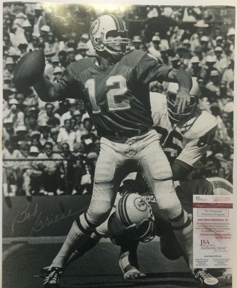 BOB GRIESE AUTOGRAPHED SIGNED MIAMI DOLPHINS 16x20 PHOTO JSA COA - Image 1 of 1