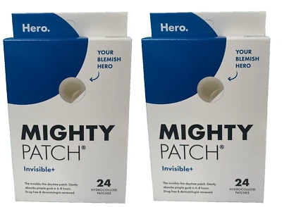 2x Mighty Patch Invisible+ Hydrocolloid Acne Pimple Patches 48 Count) Exp 2027 - Image 1 of 2