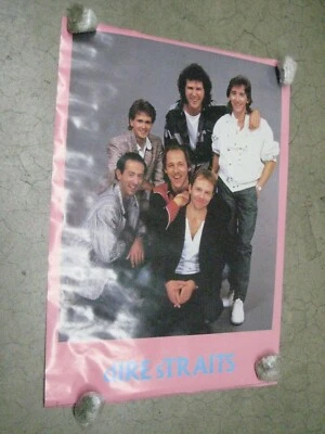 Dire straits British Rock Poster Vintage 1985 C194 - Image 1 of 4