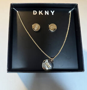 DKNY Necklace & Earring Set (Gold)