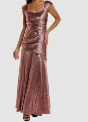 Vestido para mujer Theia rosa Santana talla 12 $1095 Foto 1 de 3