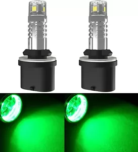 LED 30W 899 H27 Green Two Bulbs Fog Light Replacement Show Use Lamp JDM - Picture 1 of 12