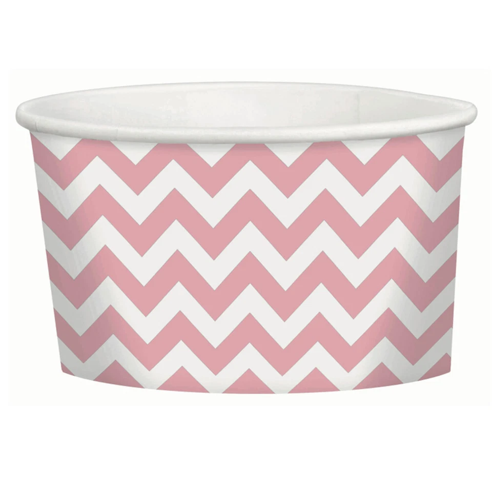 Birthday Party Supplies Chevron New Pink Treat Cups 20 Pack Princess Easter - Image 1 of 1