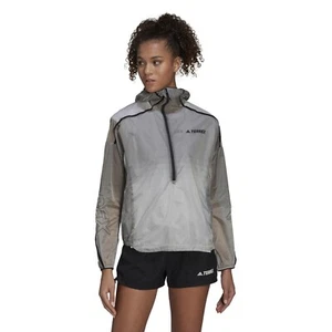 Adidas Women's Terrex Agravic Light Waterproof Pro Trail Running Rain Jacket - Picture 1 of 4