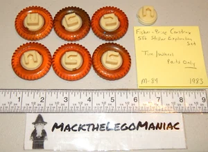 Fisher-Price Construx 586 Stellar Exploration Set Tire Wheel Parts Only 1983 - Picture 1 of 3
