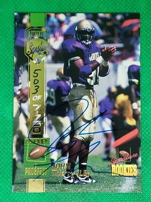 John Thierry 1994 Signature Rookies #54 On Card Rookie Auto SN 503/7750 Braves - Image 1 of 2