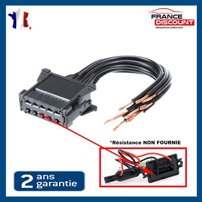 Prise pour resistance de chauffage compatible RENAULT SCENIC ll de 2003 à 2009 - Immagine 1 di 4