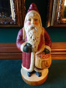 VAILLANCOURT FOLK ART GORHAM FATHER CHRISTMAS SANTA WITH RED COAT, 1987, VFAC-1 - Picture 1 of 11