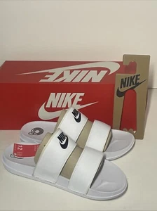 Nike Offcourt Duo White/Black Women's Slides Sandals Size 12 NWB DC0496-100 - Picture 1 of 6