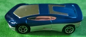 Matchbox Car Street Streak Super Fast Blue Silver 1995 - Picture 1 of 10