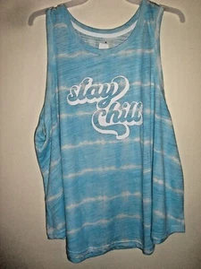 Camiseta sin mangas para dormir azul para damas talla mediana (8-10) tesoros secretos - Imagen 1 de 2