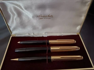 Senator Fountain Pen 14c gold pen +ballpoinit+pencil never used set - Picture 1 of 4