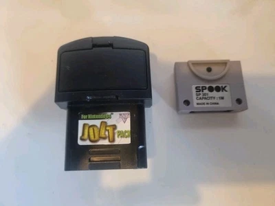 NINTENDO 64 N64 RUMBLE PAK Jolt PACK Black Blaze And Memory Pack Spook 1m - Image 1 of 4