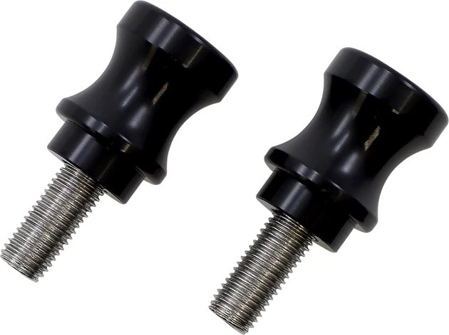 Carretes basculantes Vortex de 10 mm negros #SP402K para Kawasaki/Yamaha Foto 1 de 1