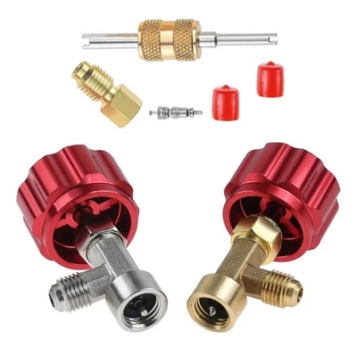 R134A Can Tap Valve Self-Sealing & Puncture Style With Adapter A/C Durable Part - Image 1 of 4