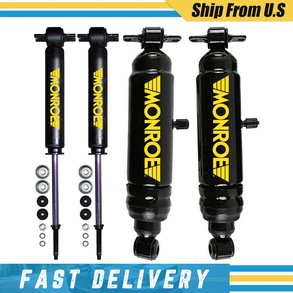 Monroe Set of 4 Front Rear Max-Air Shocks Absorber For 1974 Pontiac Parisienne - Image 1 of 4