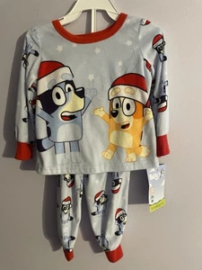 Bluey Weihnachtspyjama Gr. 2T, Bluey, Bingo, Weihnachten, 2T, Schlafanzug, Urlaub, - Bild 1 von 8