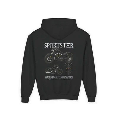 Sudadera con Capucha Harley Sportster Niños - Motorsport Niños Suéter Regalo Foto 1 de 2