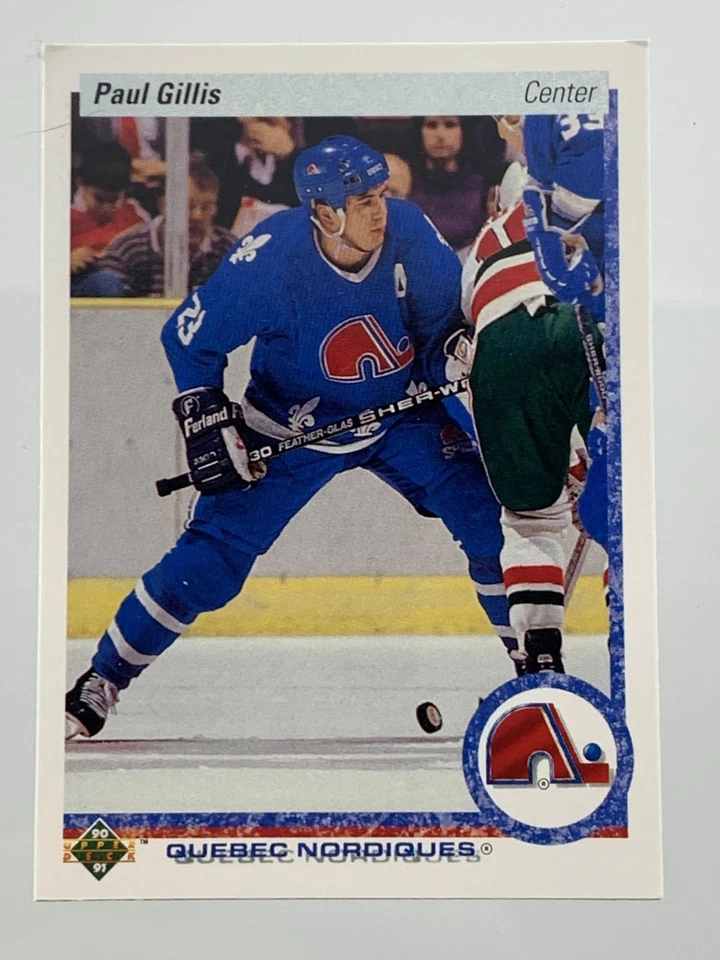 1990-91 Upper Deck Paul Gillis Quebec Nordiques #49 Hockey Card 779M - Image 1 of 4