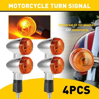 Luces de señal de giro ámbar 4 piezas para Kawasaki Vulcan VN 1500 1600 1700 2000 800 900 Foto 1 de 4