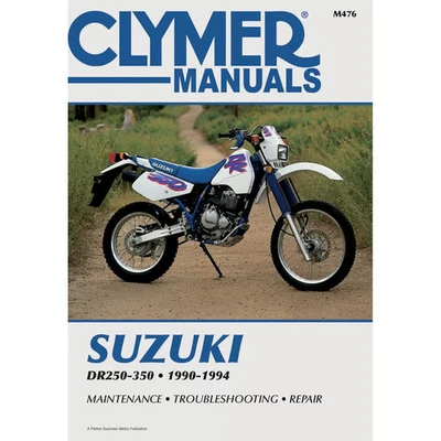 MANUAL DE REPARACIÓN CLYMER Se adapta a: Suzuki DR350, DR350SE, DR250, DR350S M476 CM476 Foto 1 de 4