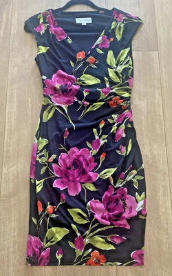 Ronni Nicole Dress Size 8 Ruched Holiday Wedding Party Occasion Lined Stretch - Image 1 of 4