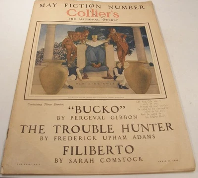 APRIL 24 1909 issue COLLIER'S MAXFIELD PARRISH maynard dixon DAN SAYRE GROESBECK - Image 1 of 4