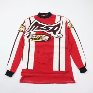 Vintage MSR World Tour Jersey Mens Medium Motocross Racing Red - Picture 1 of 10