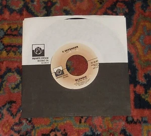 BLONDIE - X-OFFENDER/IN THE SUN - PRIVATE STOCK RECS 1976 - 1ST PRESSING - LOOK! - Picture 1 of 1