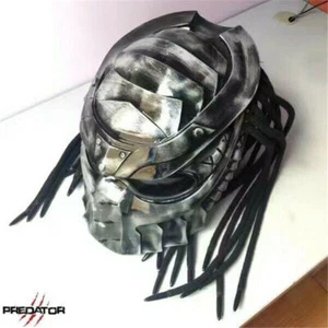 Predator Hand-painted Motorcycle Personality Adult Full Face Laser Light Helmet  - Picture 1 of 11