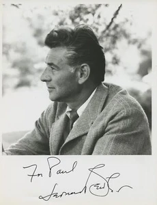 Bernstein, Leonard. (1918–1990): Signed Photograph - Picture 1 of 1