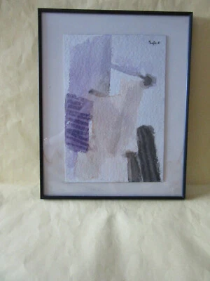 TABLEAU  AQUARELLE PANTOS TH  1981 GRECE - Photo 1/3