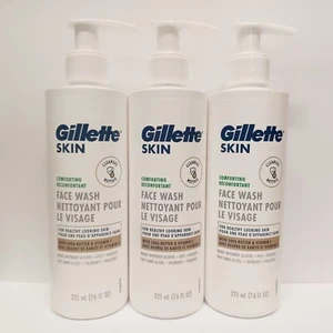 (3 pack) Gillette Skin Comforting Face Wash Shea Butter & Vitamin E With Pump - Picture 1 of 1