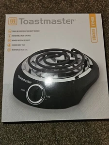 Toastmaster Single Burner 1000W Hot Plate, Model TM-10SB, Brand New In Box - Picture 1 of 3
