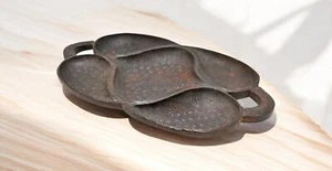 Antikes kleines Serviertablett aus Holz original alt fein handgeschnitzt - Bild 1 von 6