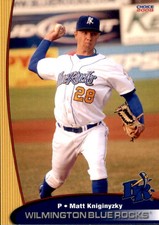 2008 Wilmington Blue Rocks Choice #15 Matt Kniginyzky Mississauga Ontario Canada