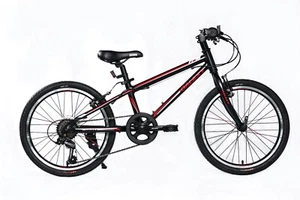 KIDS BIKE BICYCLE 20 IN WHEELS 7 GEARS SHIMAN0 BLACK/WHITE LIGHTWEIGHT GALAXY - Picture 1 of 24