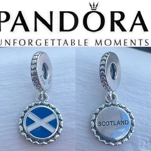 Rare PANDORA Country Of Scotland 🏴󠁧󠁢󠁳󠁣󠁴󠁿 EXCLUSIVE Dangle Flag CHARM - Picture 1 of 7