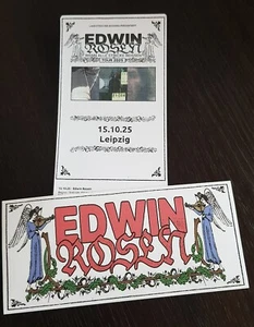 1x Edwin Rosen Hardcover-Ticket - Leipzig am 15.10.2025 - plus einen Aufkleber - Bild 1 von 1