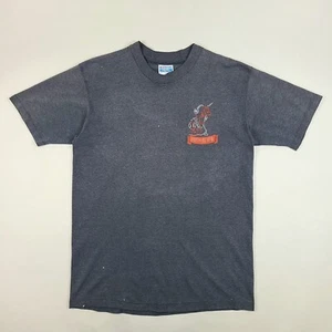 Vintage 1990 Radio Station T Shirt Mens Large Rock Music WMTH 90.5fm Hanes - Picture 1 of 9